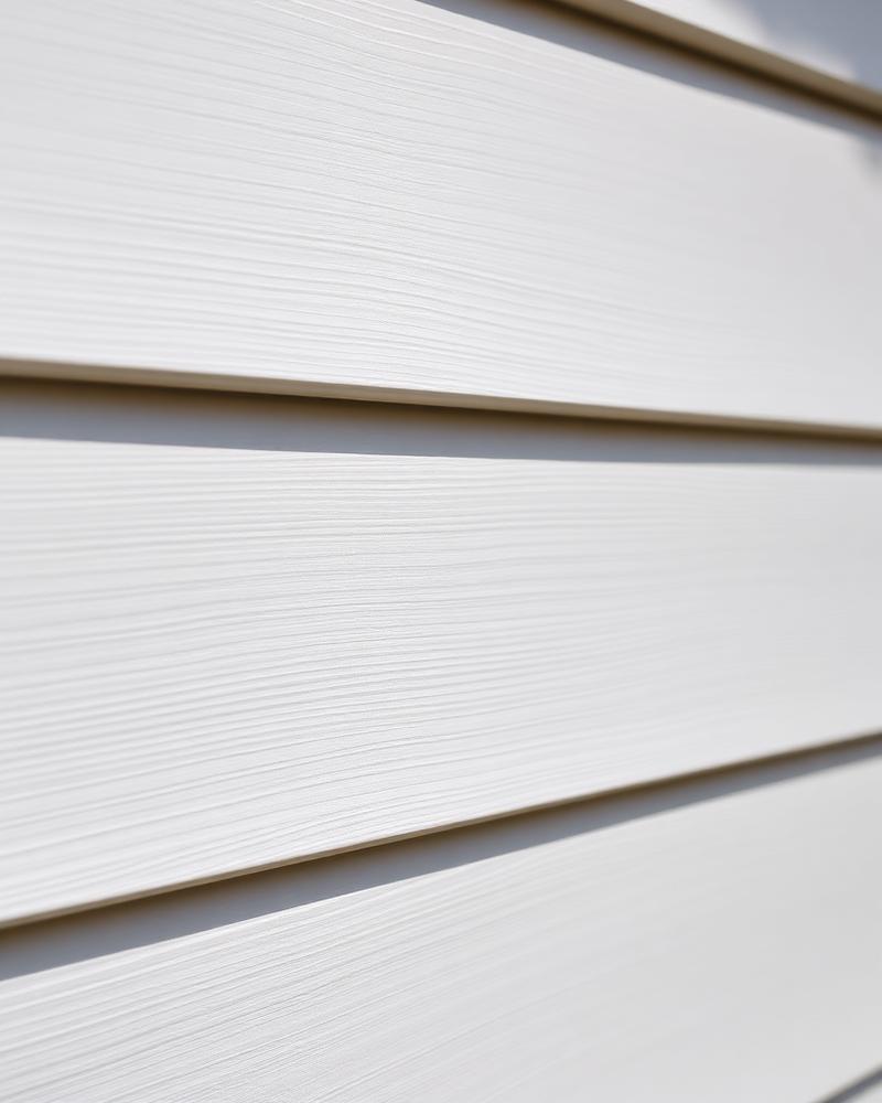 Close-up of premium horizontal vinyl siding panels installed on a Kitchener home